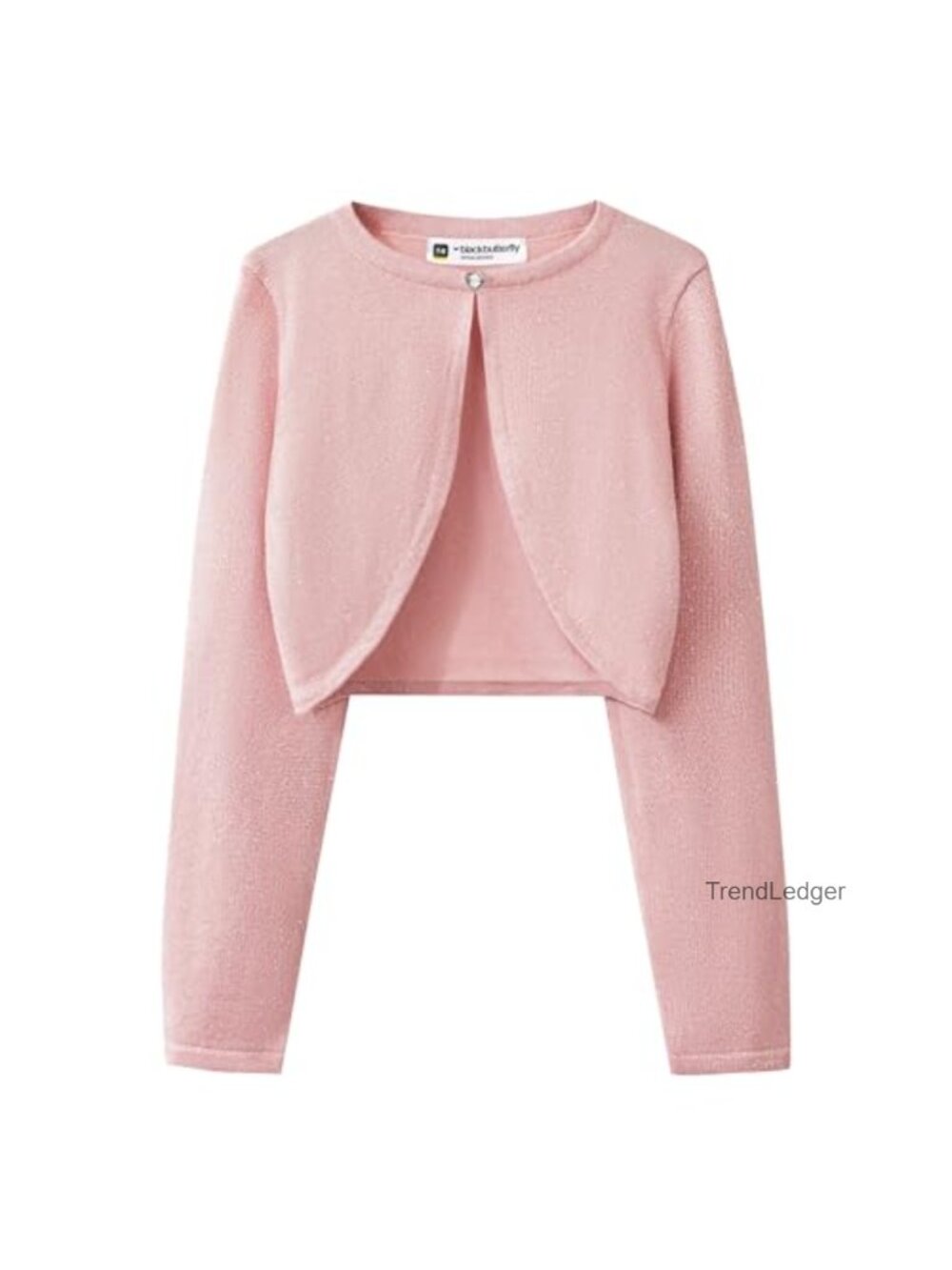 Girls Sparkle Knit Bolero Cardigan Metallic Thread